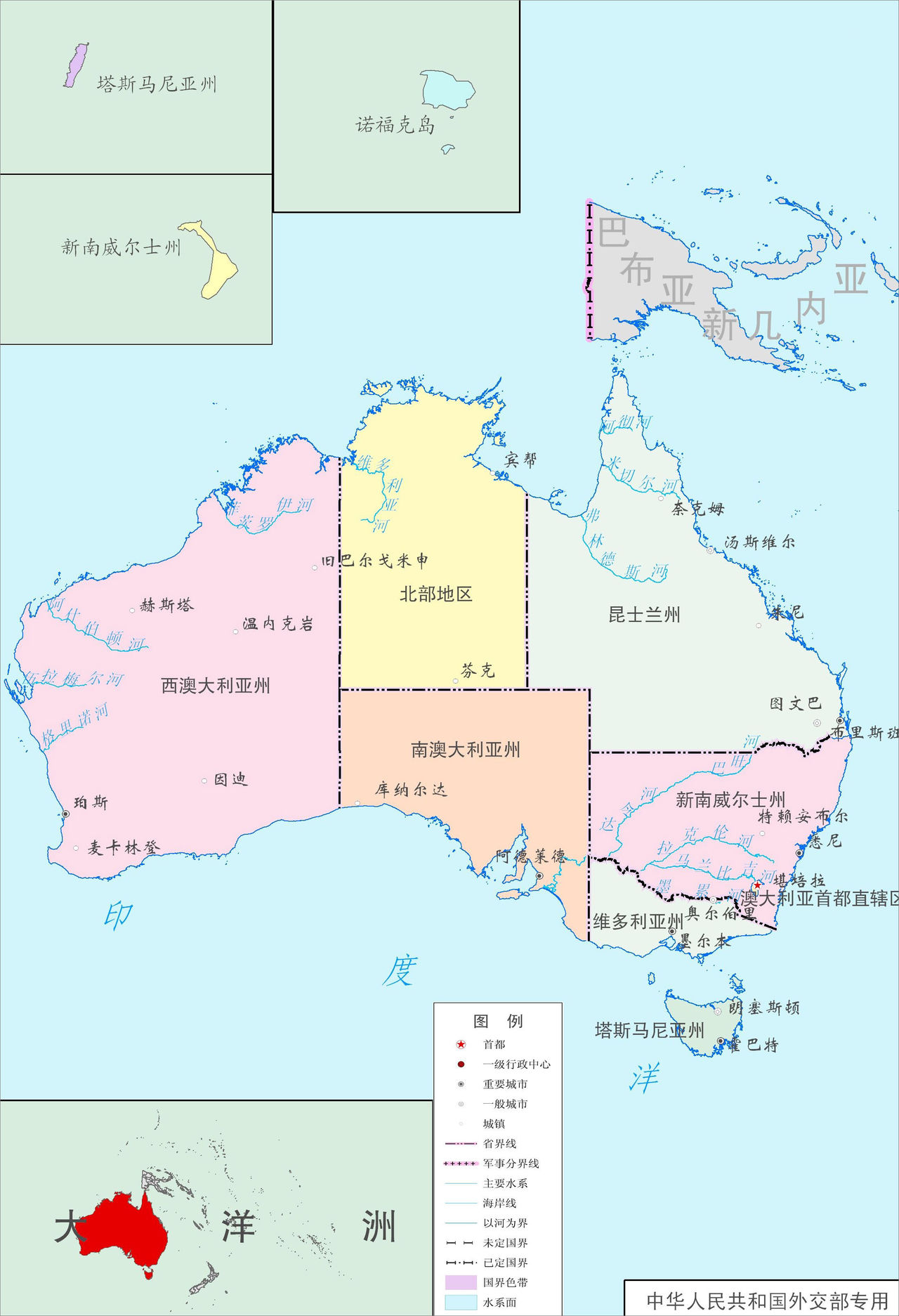 澳大利亞地圖