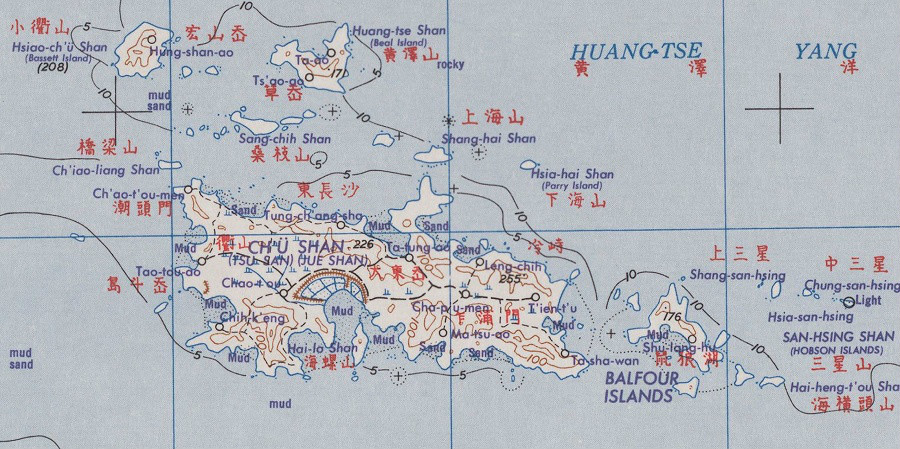 1950年的衢山地圖
