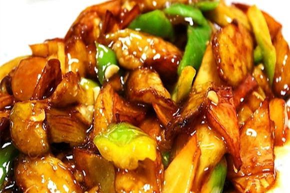 地三鮮蓋面