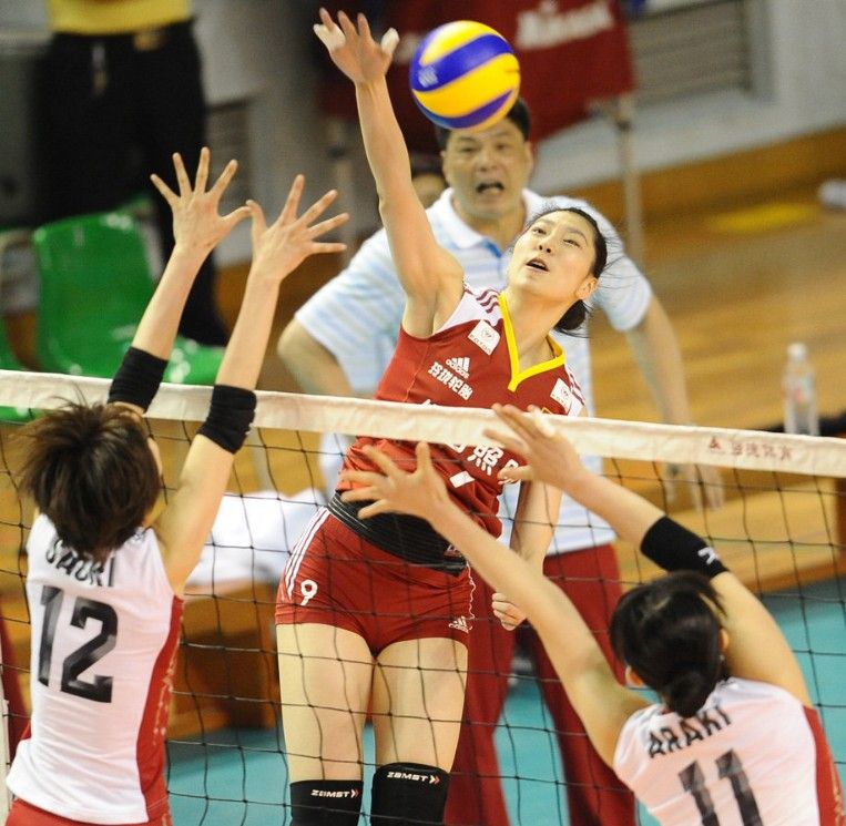 中日女排對抗賽第二回合 中國1-3遭日本逆轉1