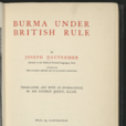 英國統治下的緬甸