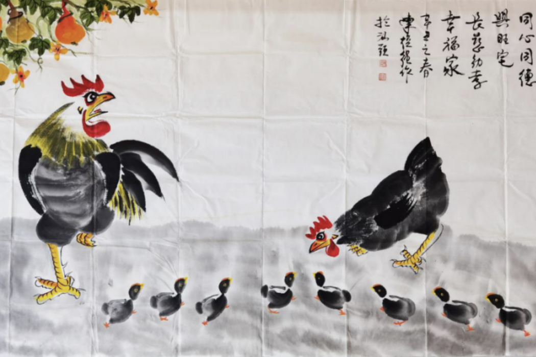 合家歡(《合家歡》是陳煥強在2016年創作的國畫) 合家歡(《合家歡》是陳煥強在2016年創作的國畫)