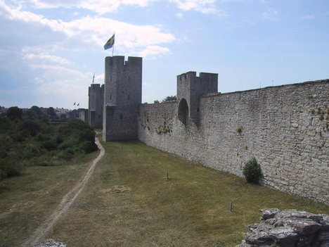 中世紀的維斯比城城牆