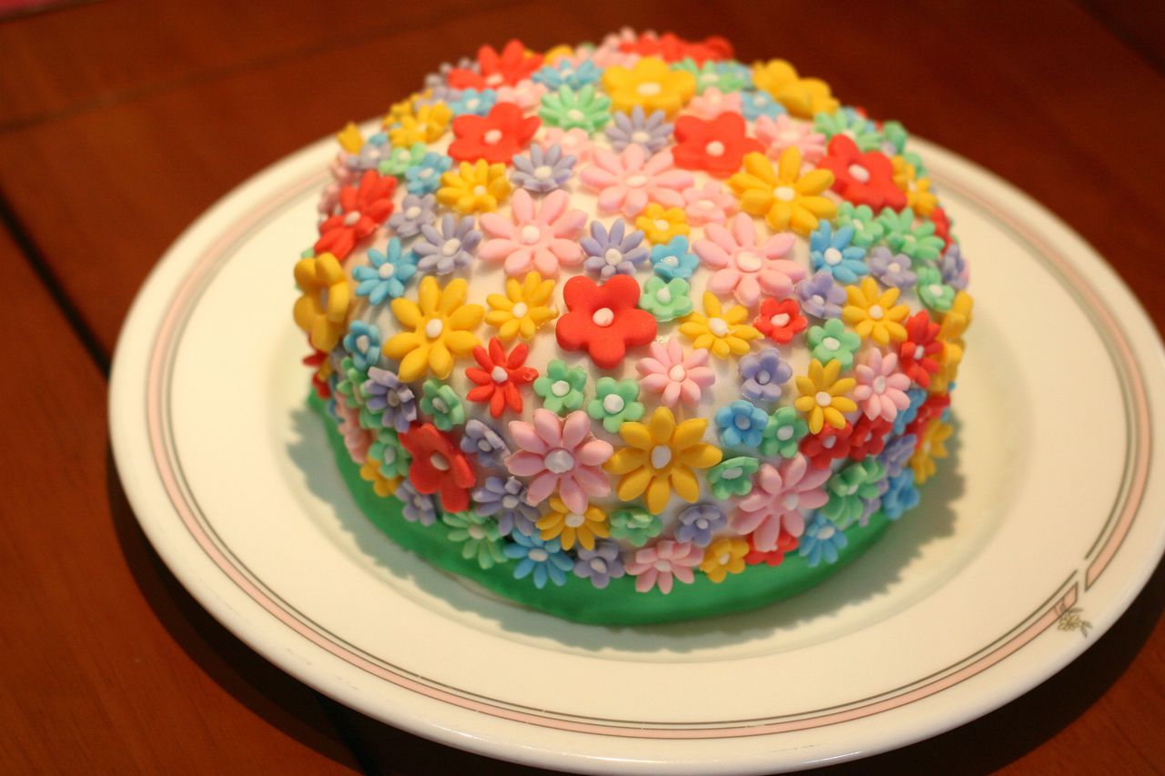 花朵翻糖蛋糕