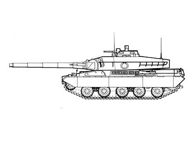 AMX-32主戰坦克線圖