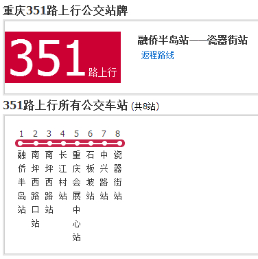 重慶公交351路 重慶公交351路