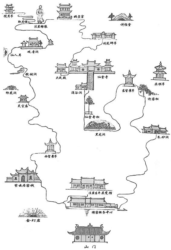仙堂山地圖