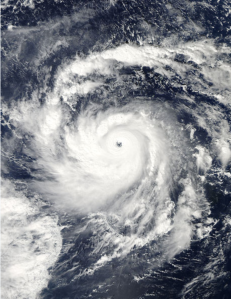 超強颱風妮妲 衛星雲圖