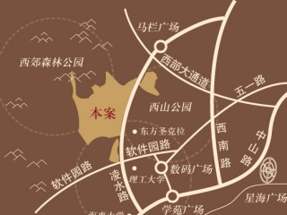 大華錦繡華城位置圖