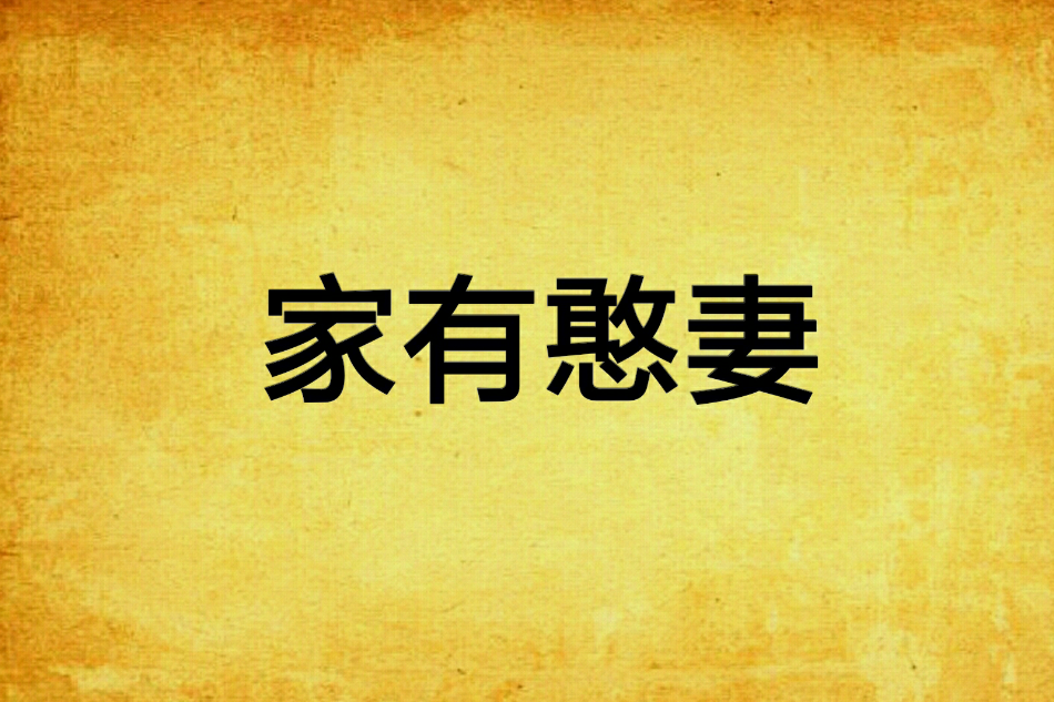 家有憨妻 家有憨妻