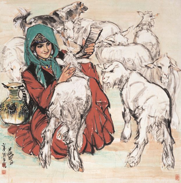 育羔圖 育羔圖