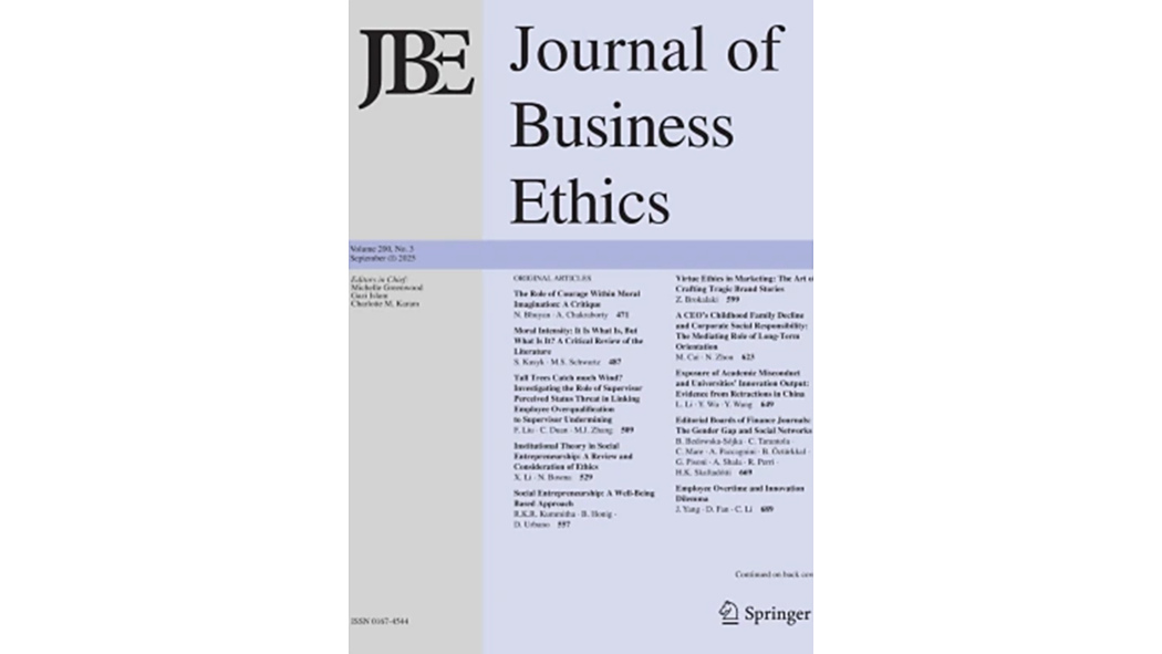 Journal of Business Ethics Journal of Business Ethics
