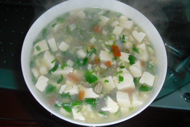 草菇豆腐羹 草菇豆腐羹