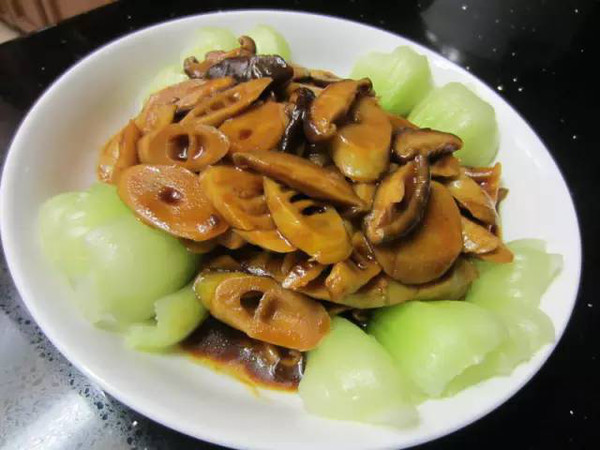 青菜香菇冬筍