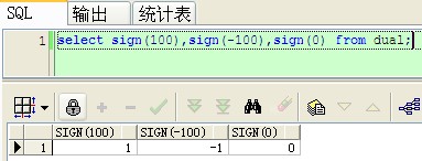 Oracle的sign函式示例