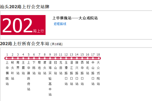 汕頭公交202路 汕頭公交202路