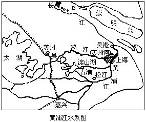 黃浦江水系圖