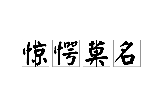 驚愕莫名 驚愕莫名