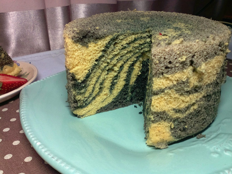 粗糧斑馬紋蒸蛋糕