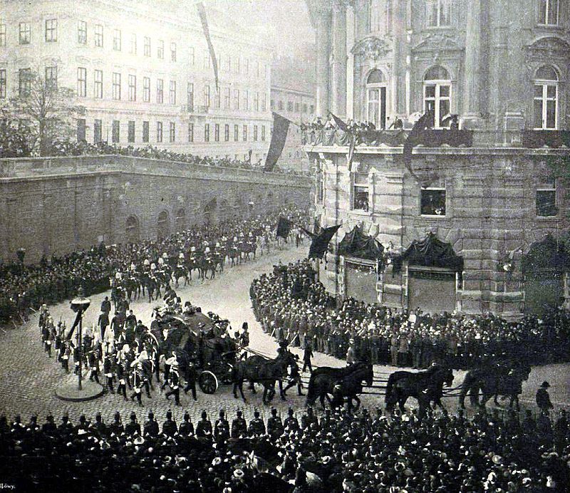 維也納的送葬隊伍，1898年9月17日