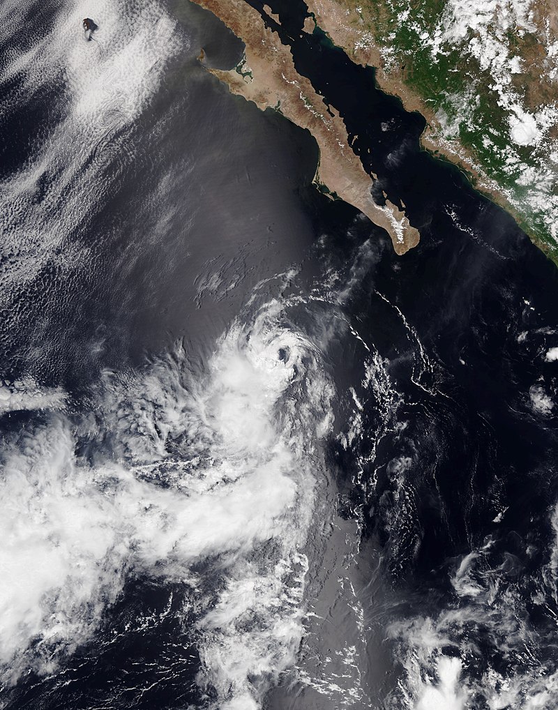 熱帶風暴亨麗埃特 衛星雲圖
