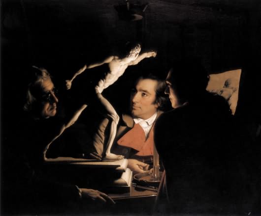 《燭光下觀看角鬥士的三個人》 （1765）