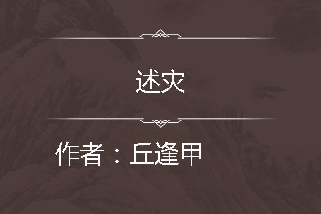 述災 述災