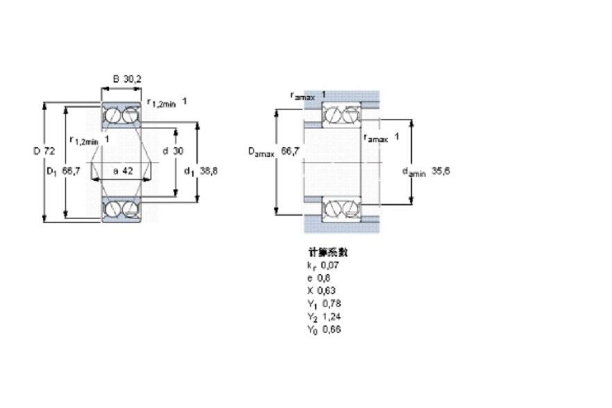 SKF 5306E軸承 SKF 5306E軸承