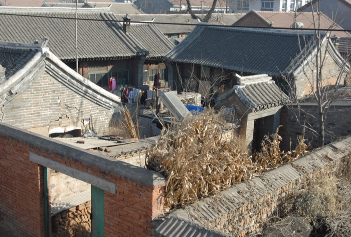 中國傳統的建築格局的民居