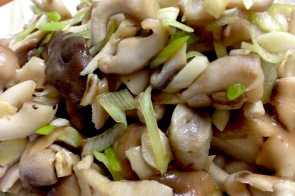 蔥油香菇 蔥油香菇