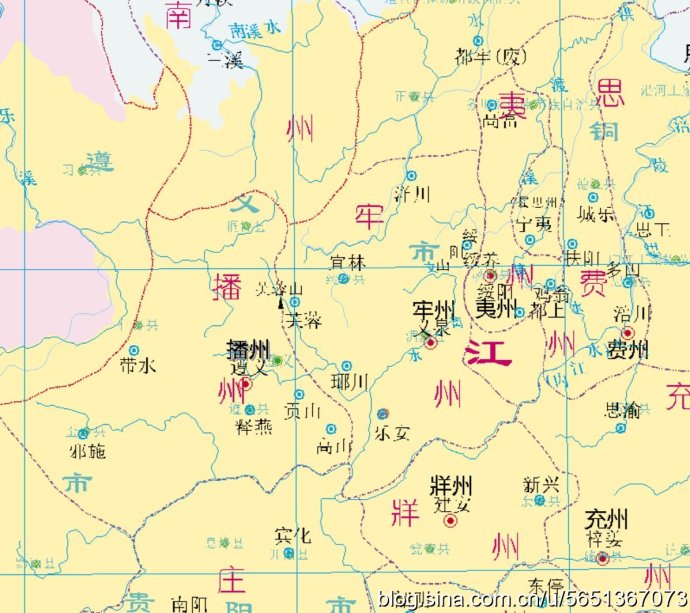 牢州(貴州省下轄歷史地名)