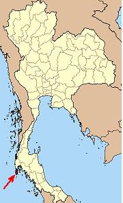普吉府(島)在泰國的位置