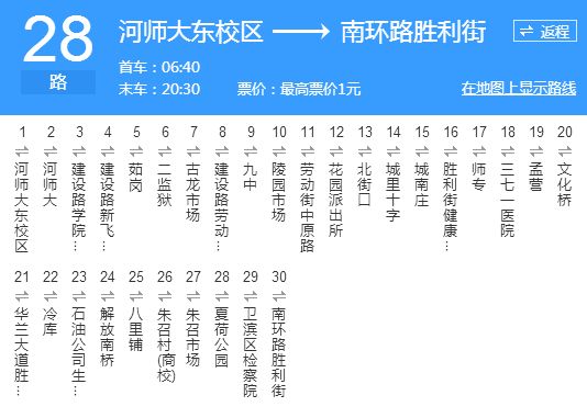 新鄉公交28路 新鄉公交28路