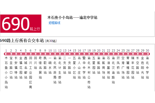 重慶公交690路 重慶公交690路