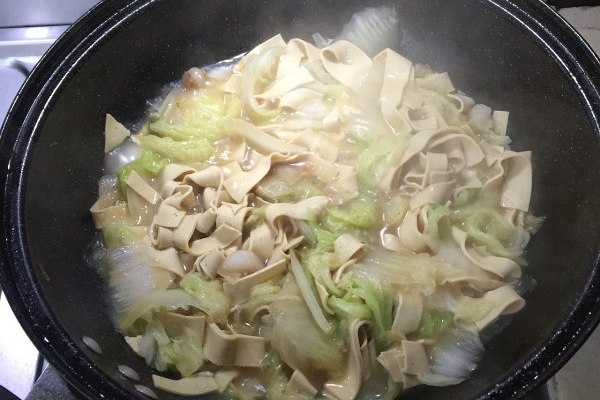 白菜燉乾豆腐