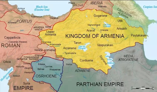 戰爭開始前的亞美尼亞及周邊地區