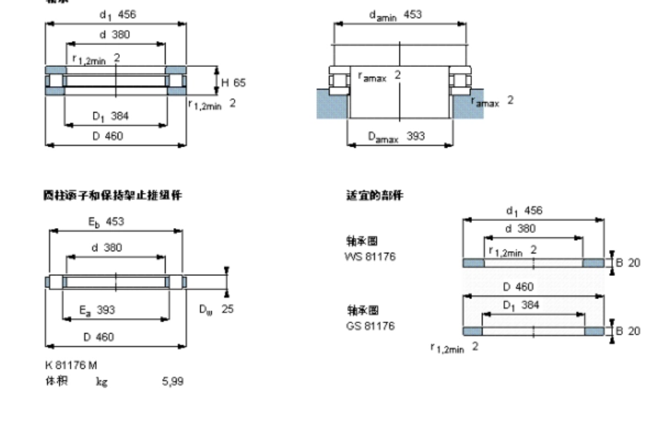 SKF 81176M軸承 SKF 81176M軸承
