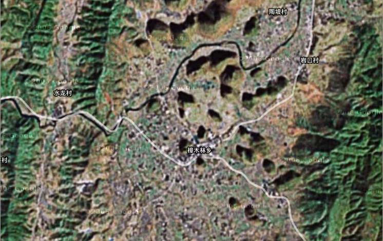 樟木林鄉衛星地圖