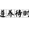 遵養待時 遵養待時