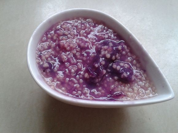 紫薯小米粥