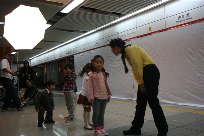 拍攝深圳捷運平面廣告