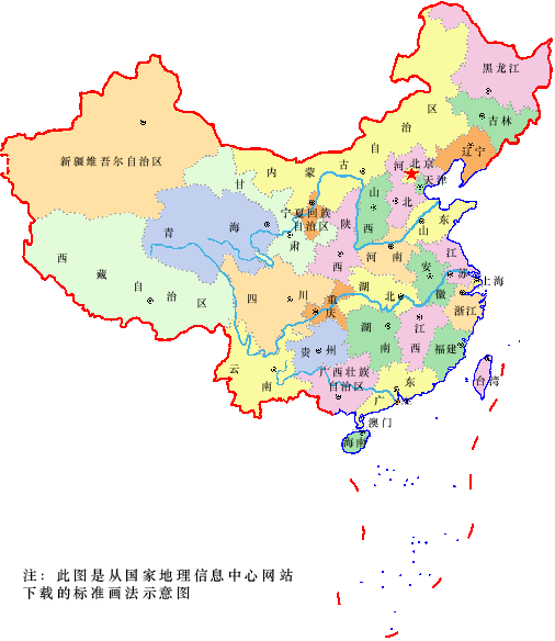 中國行政地圖