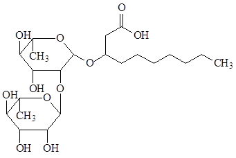 鼠李糖脂結構式2（R2）