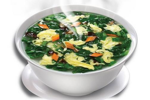 綠豆芽菠菜湯