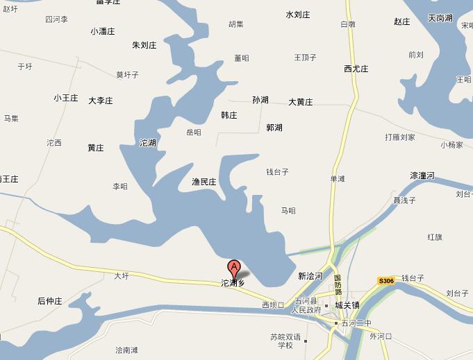 沱湖鄉區域地圖