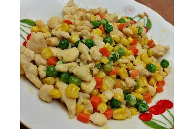 五彩雞肉粒 五彩雞肉粒