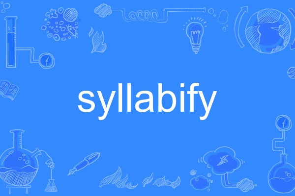 syllabify syllabify