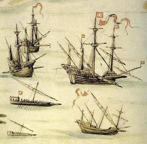 小型槳帆船隊抵達被認為是更大規模艦隊的前哨部隊