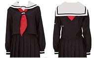 日本女生水手服和紅領巾