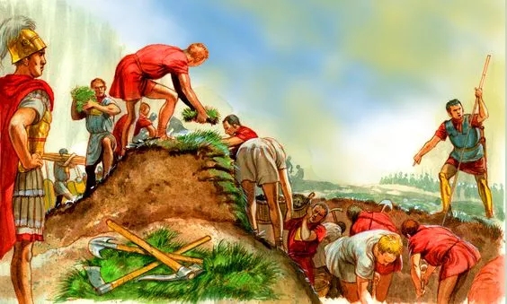 羅馬人在當地挖掘了大量壕溝與水渠